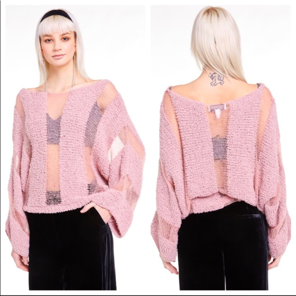 Wildfox black Kara bold stripe sweater
